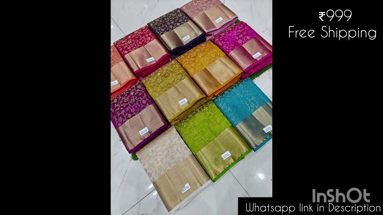 👑MJ FASHION FLAIR 👑🌿Bangalore Tasar Silk Sarees*🌿Price ₹999/- Free Shipping🌿