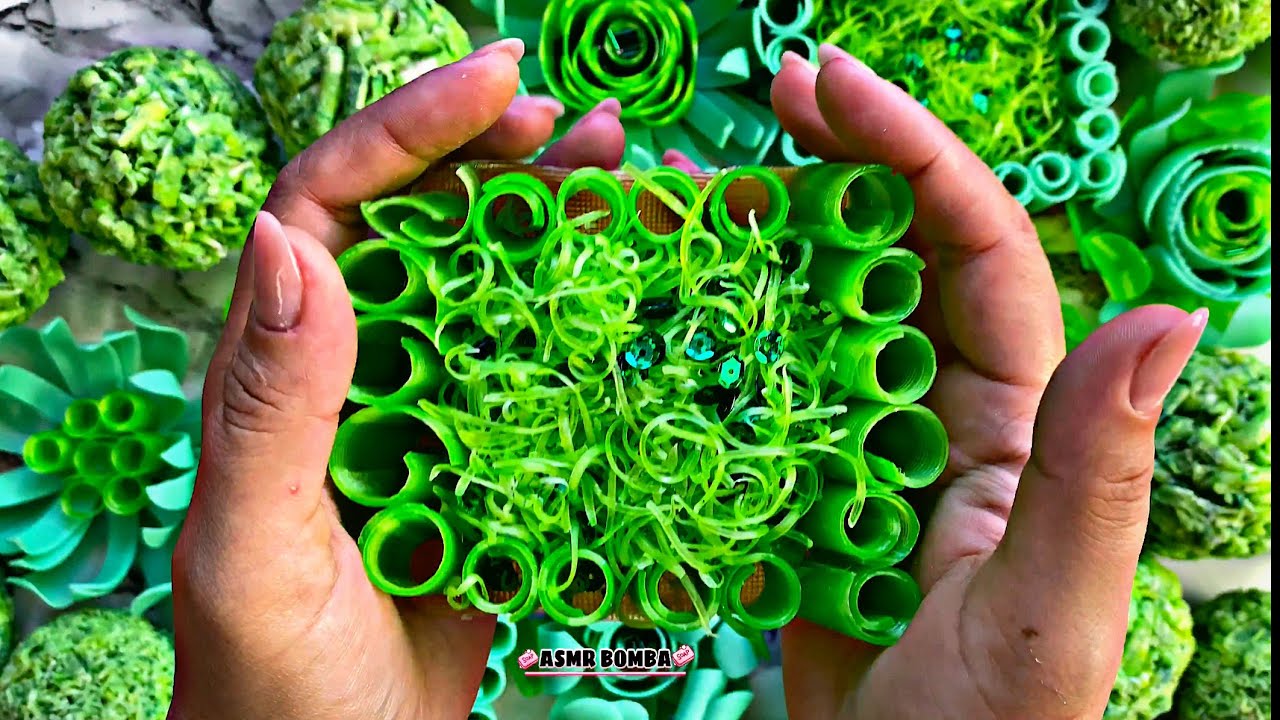 💚💚Crunchy ASMR soap boxes 💚💚 Soap balls. Curls💚💚