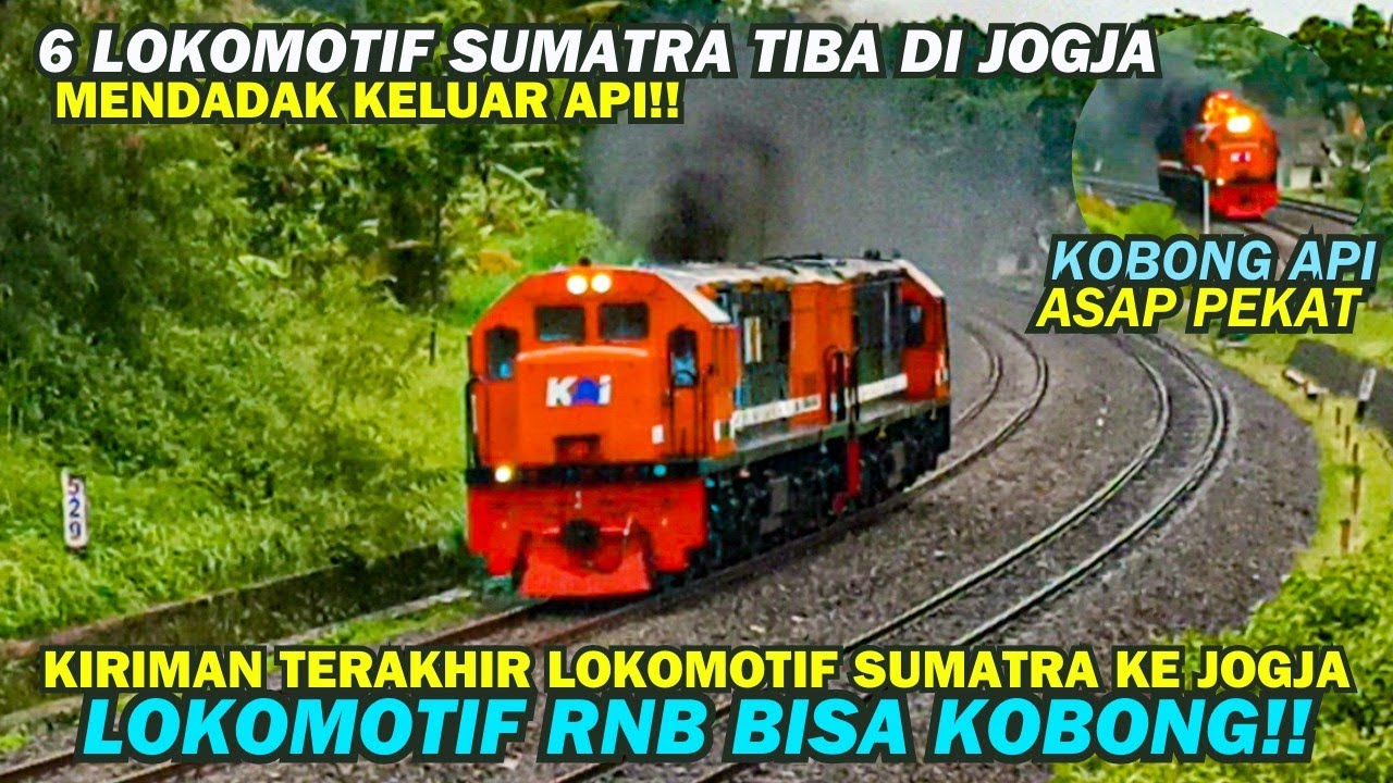 LOKOMOTIF MERAH BIRU KELUAR API! Pengiriman CC 201 Sumatra Masuk Bengkel Kereta Api Balai Yasa Jogja