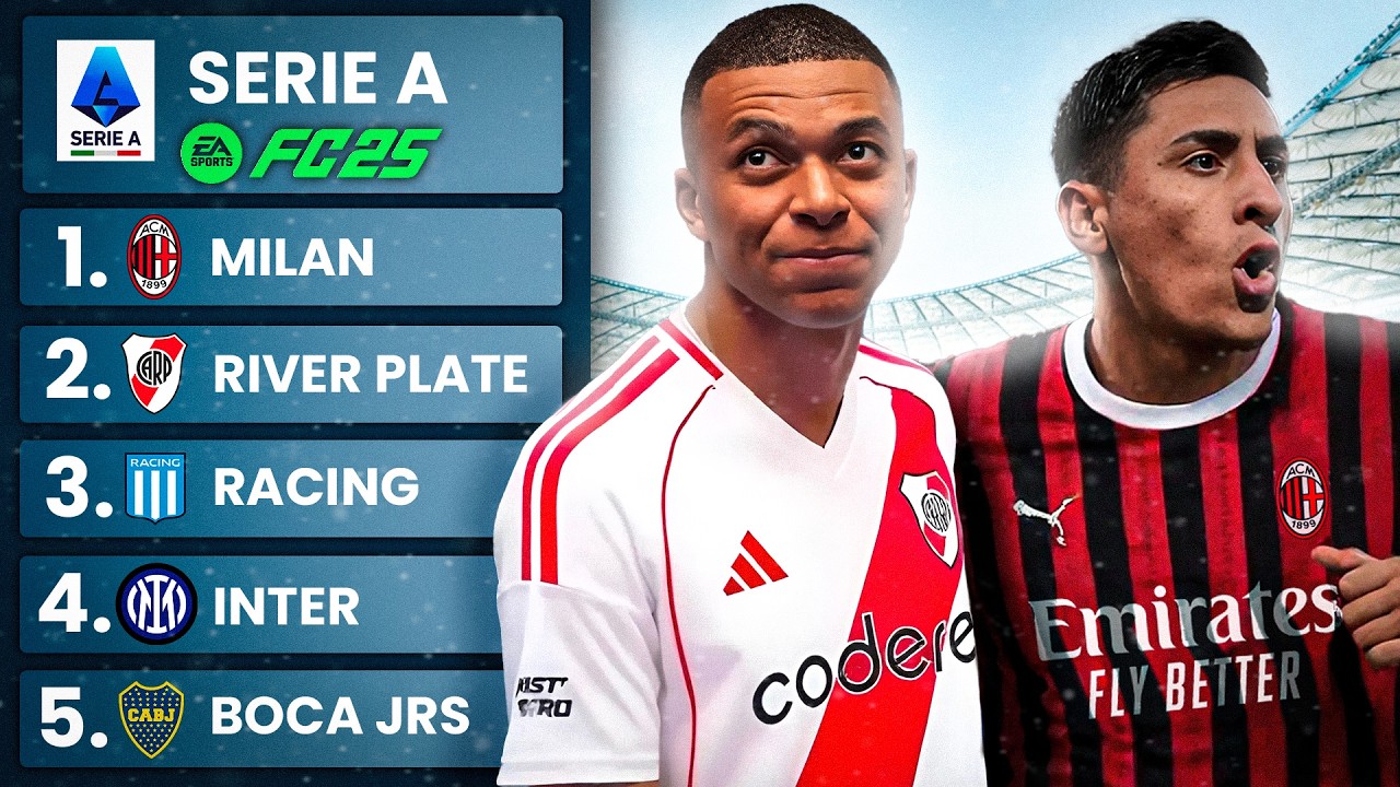 🍕​QUE PASARIA si CLUBES ARGENTINOS juegan SERIE A? - FC25