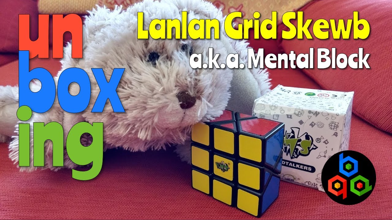 UNBOXING LANLAN GRID SKEWB A.K.A. MENTAL BLOCK