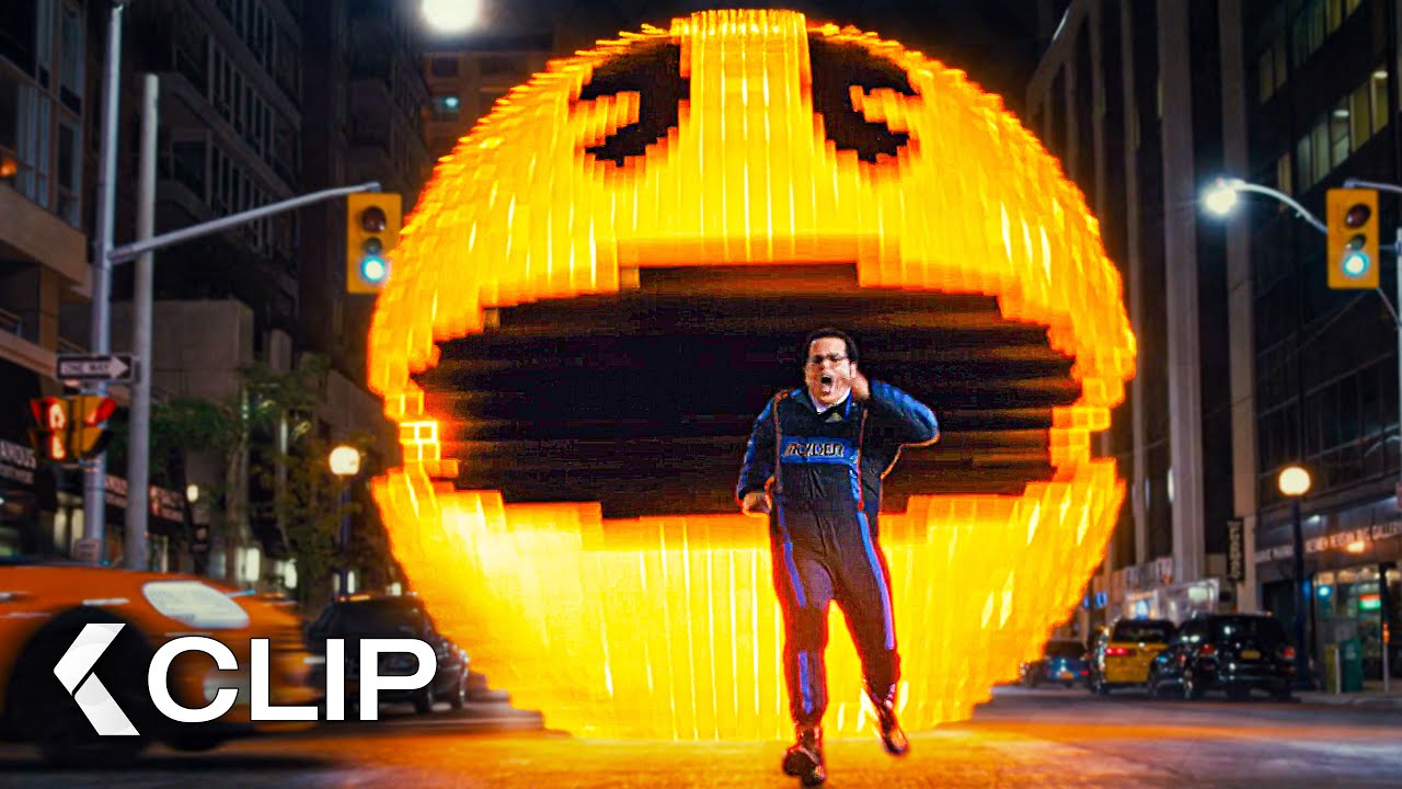 Pac-Man Goes Mad and Attacks the City - Pixels | Adam Sandler, Kevin James