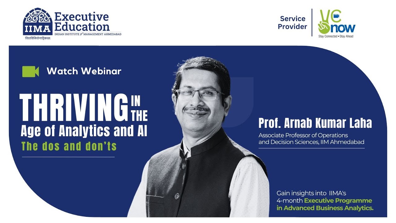A Webinar on Business Analytics | Thriving in the Age of Analytics & AI: The Dos and Don'ts