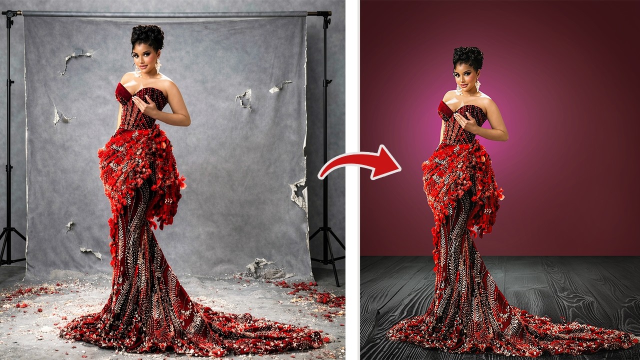 New Photoshop Trick to Change & Manipulate Photo Backgrounds Easily Beginner Friendly