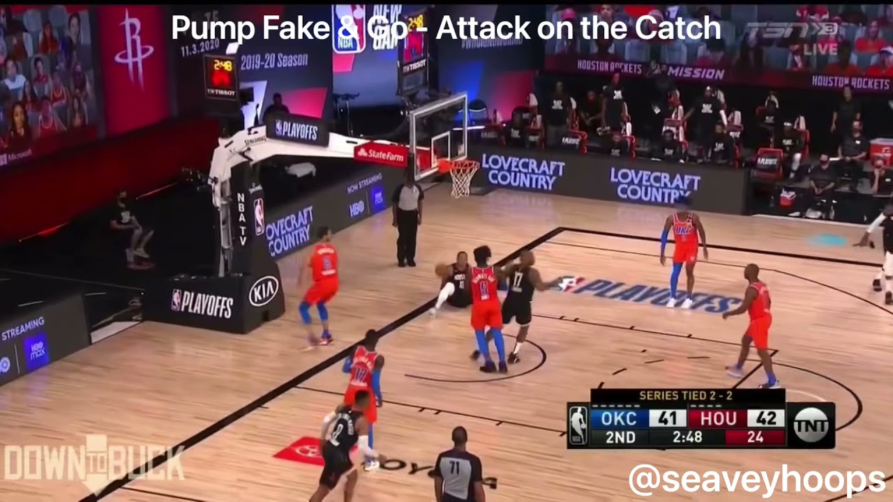 Pump Fake & Go (Attack on the Catch)