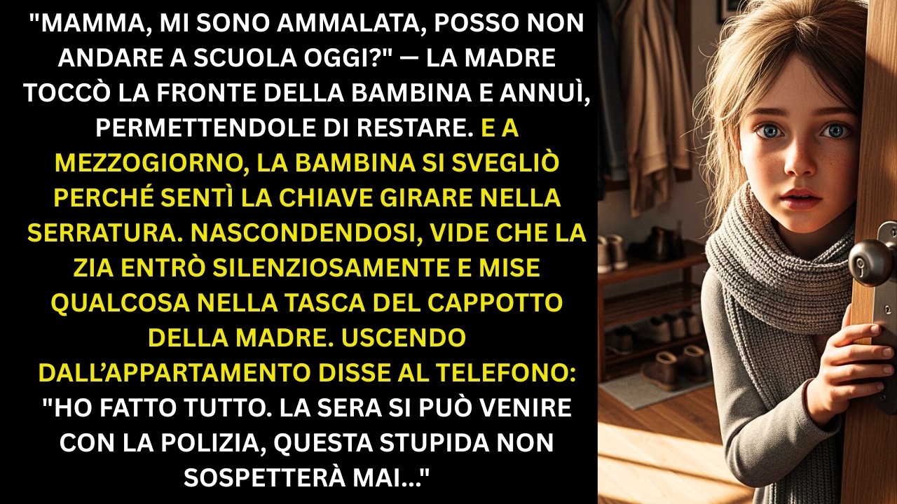 Mamma,mi sono ammalata,posso non andare oggi a scuola-la madre toccò la fronte della bambina e annuì