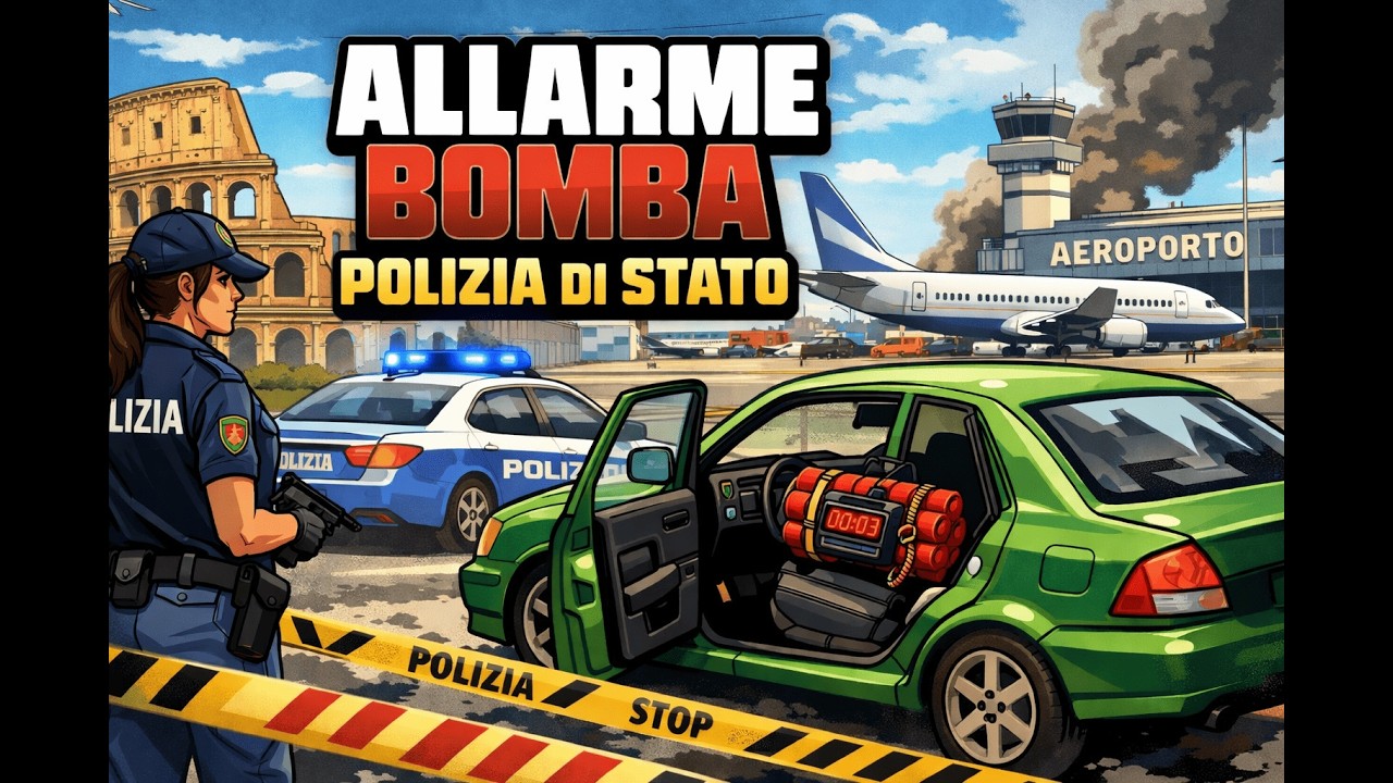 GTAV   ALLARME BOMBA POLIZIA DI STATO   ITALY FULL RP