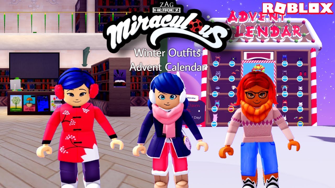 New Christmas Update Winter Marinette & School Library in Miraculous RP Roblox