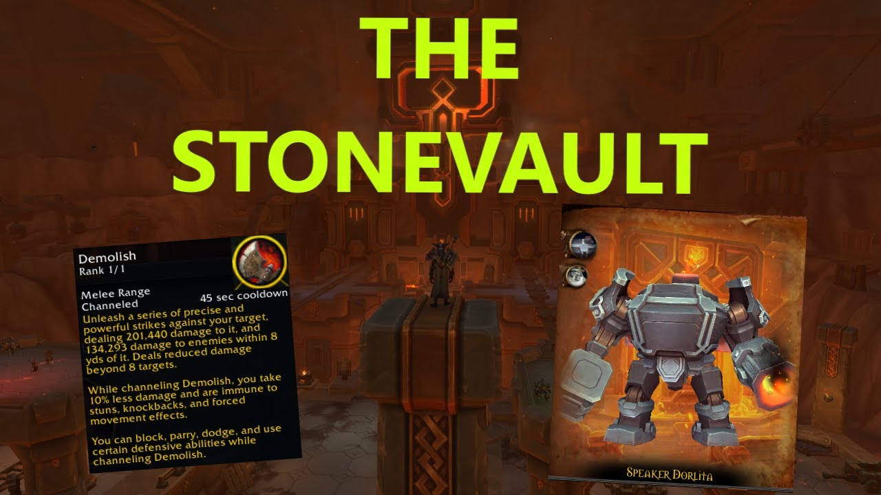 New Dungeon - THE STONEVAULT!  | Full Playthrough on Colossus Warrior!