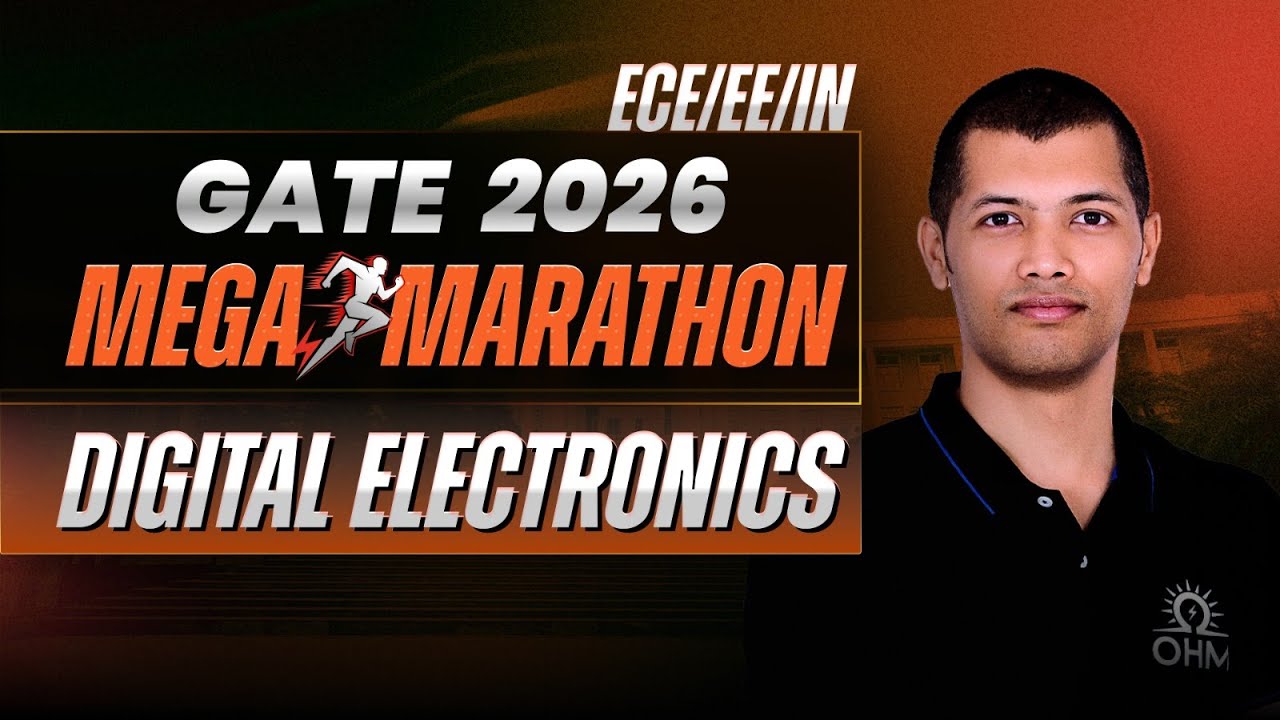 GATE 2026 Digital Electronics Mega Marathon | Full-Day Revision + PYQs | LIVE @ 4 PM