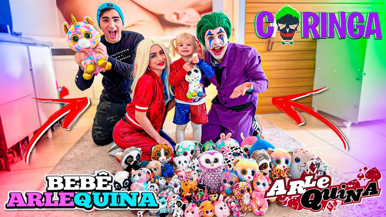 A BEBÊ ARLEQUINA ENCONTROU OS SEUS PAIS A ARLEQUINA E O CORINGA ENCONTRARAM A SUA FILHA DESAPARECIDA