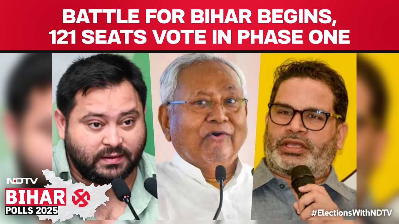 Bihar Polls 2025 | Battle For Bihar Begins, 121 Seats Vote In Phase One