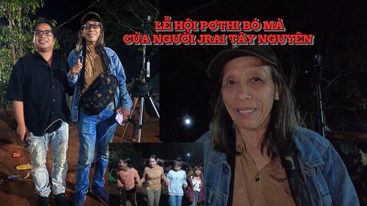 Đêm lễ hội Pơ thi (bỏ mả) của đồng bào Jrai Tây Nguyên tại Làng Amơng xã iaLy Gia Lai/ Vlog BaliN TN