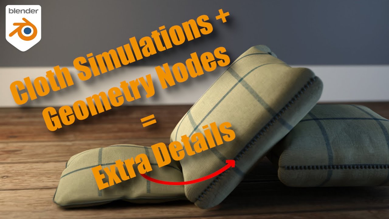 Procedural Details with Blender's Geometry and Cloth Simulations