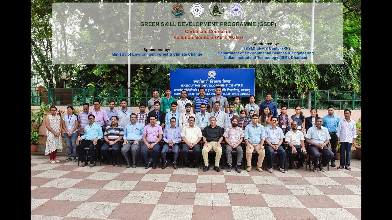 GSDP Certificate Course on Pollution Monitors: Air & Water by  IIT (ISM) Dhanbad ENVIS Centre