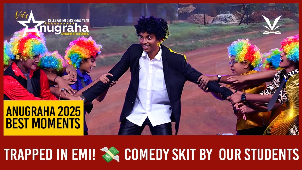 EMI:The real villain of every middle-class story 😭| Our students nailed it on stage!🔥| Anugraha2025