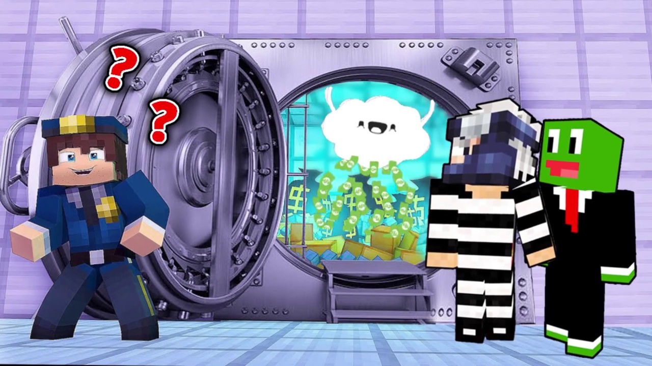 ماين كرافت : سرقه اكبر بنك في العالم مع @Rahumi