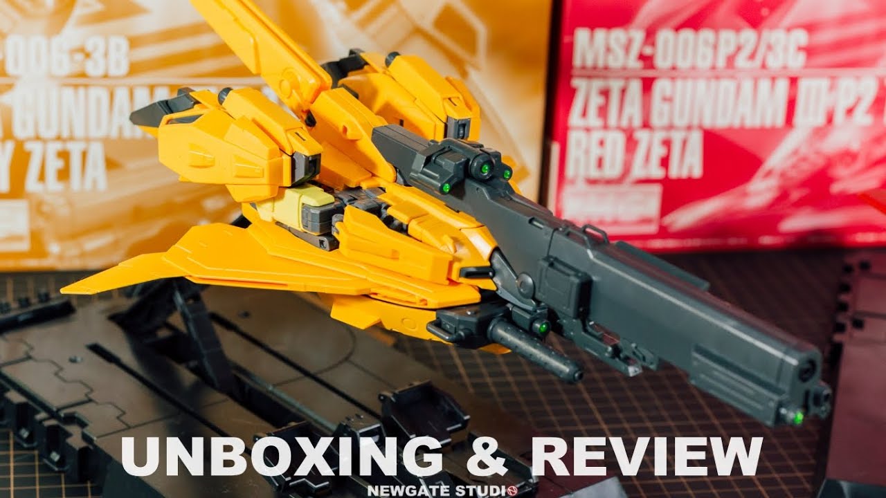 NEWGATE STUDIO I UNBOXING & REVIEW P-BANDAI MG 1/100 MSZ-006-3B ZETA GUNDAM III B GRAY ZETA