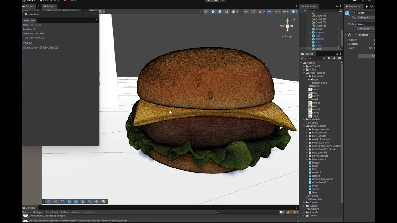 Testing Unity AI Beta : Image To 3D Model Generators
