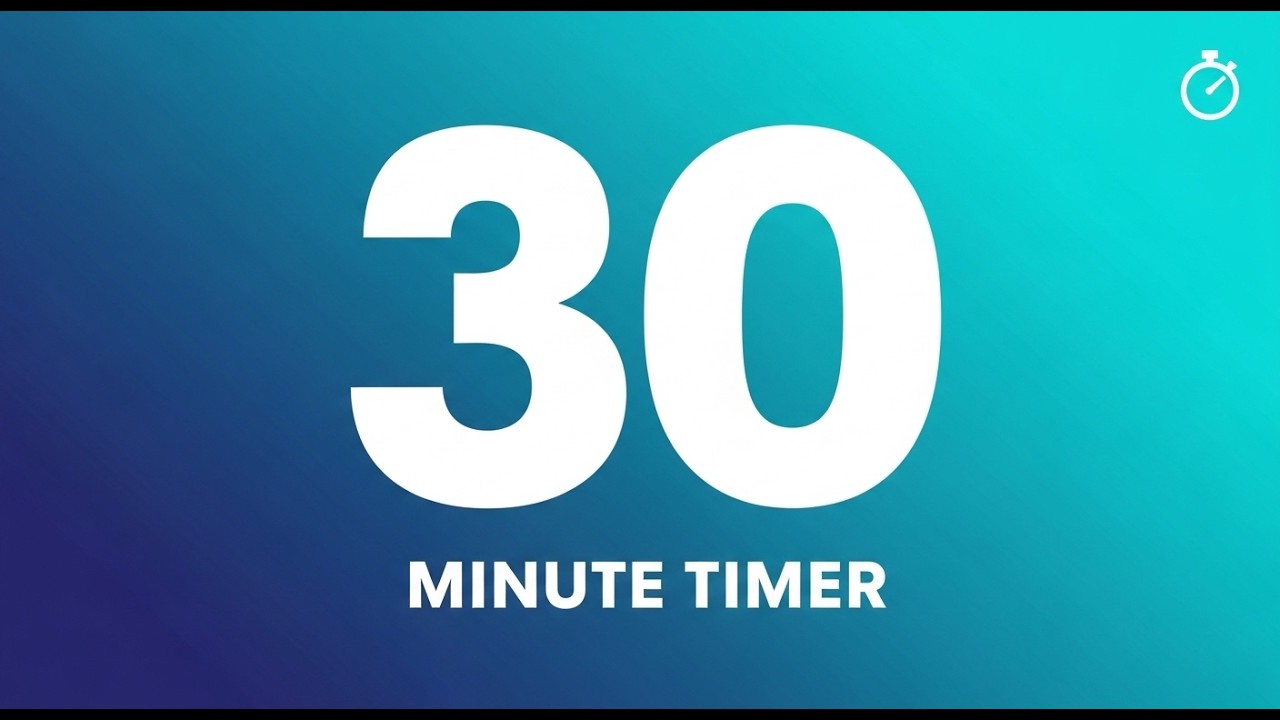 30 Minute Focus Timer ⏱️ Deep Work Session with Lofi Music | No Ads