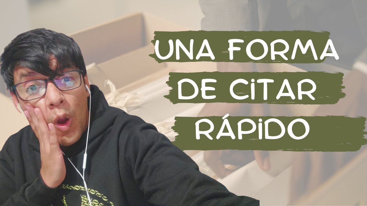 Tutorial RAPIDO de Mendeley, programa para citar 2023