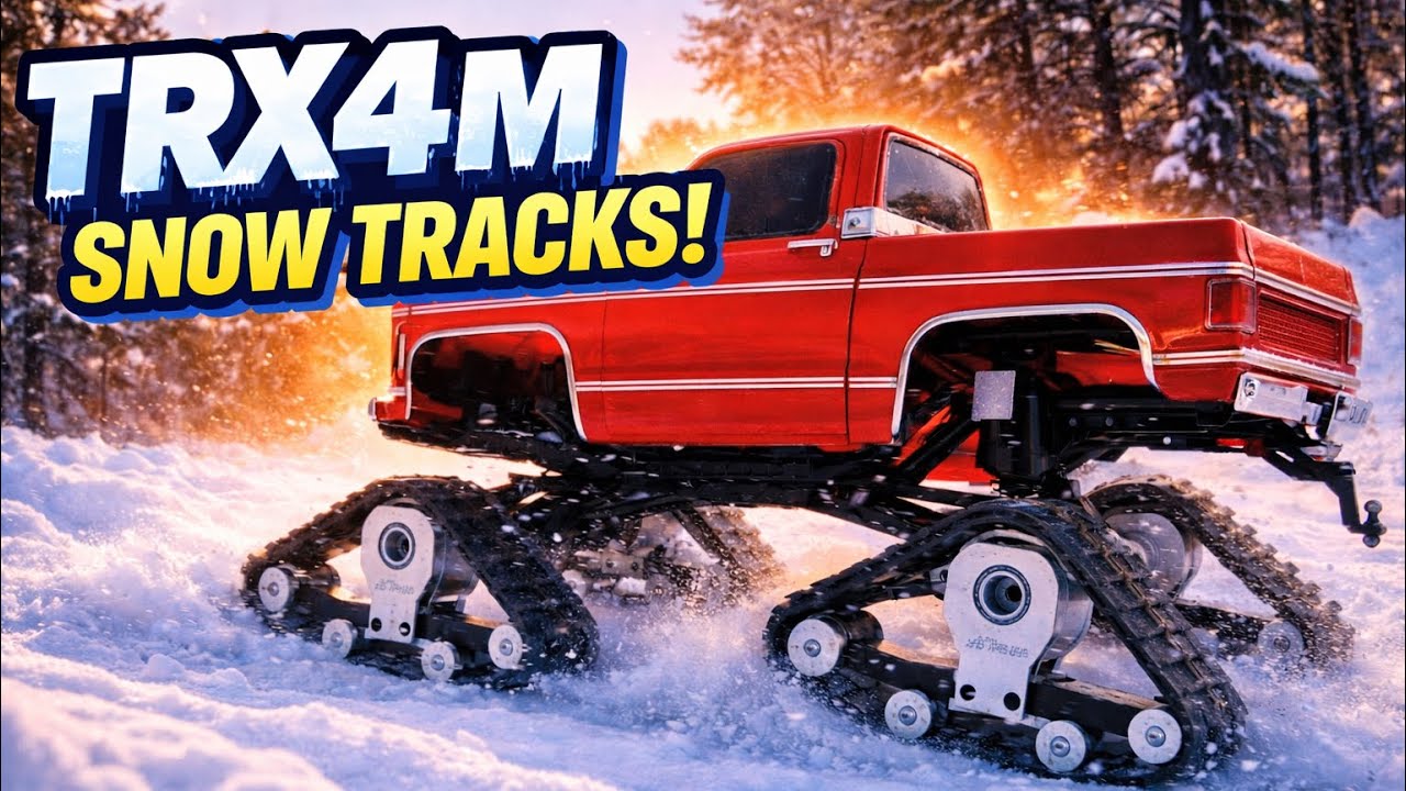 TRX4M High Trail on Snow Tracks ❄️ Real Winter Crawling Test