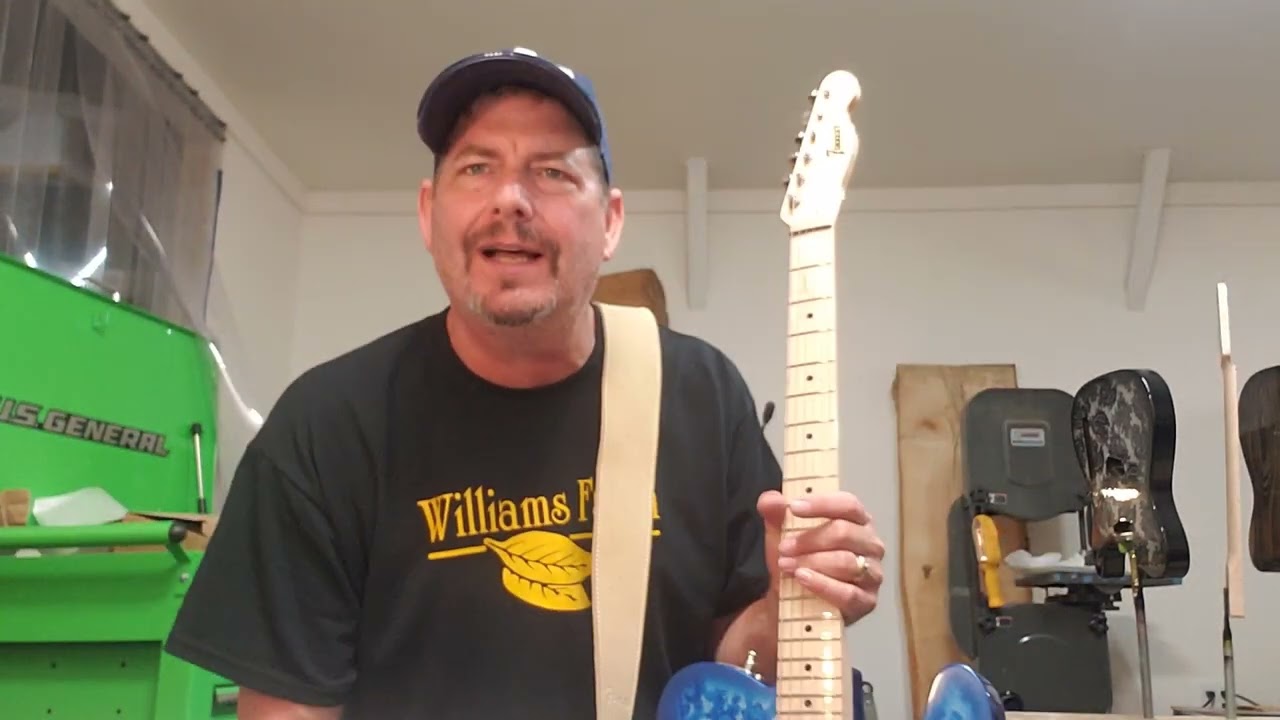 Blue Paisley Double B Bender G Bender Forrest Custom Guitar.