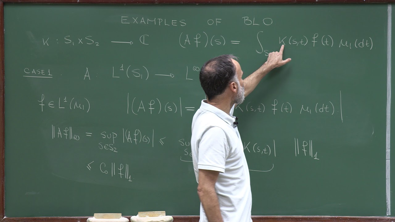 Doctorate program: Functional Analysis - Lecture 32. Examples of bounded linear maps: Integral...