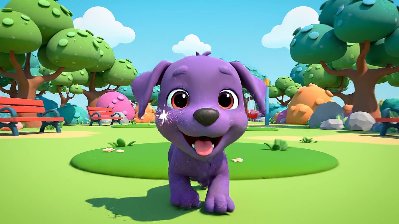 Cinco Perritos Ladran, Ladran, Ladran | Canción de Perritos y Sonidos de Animales