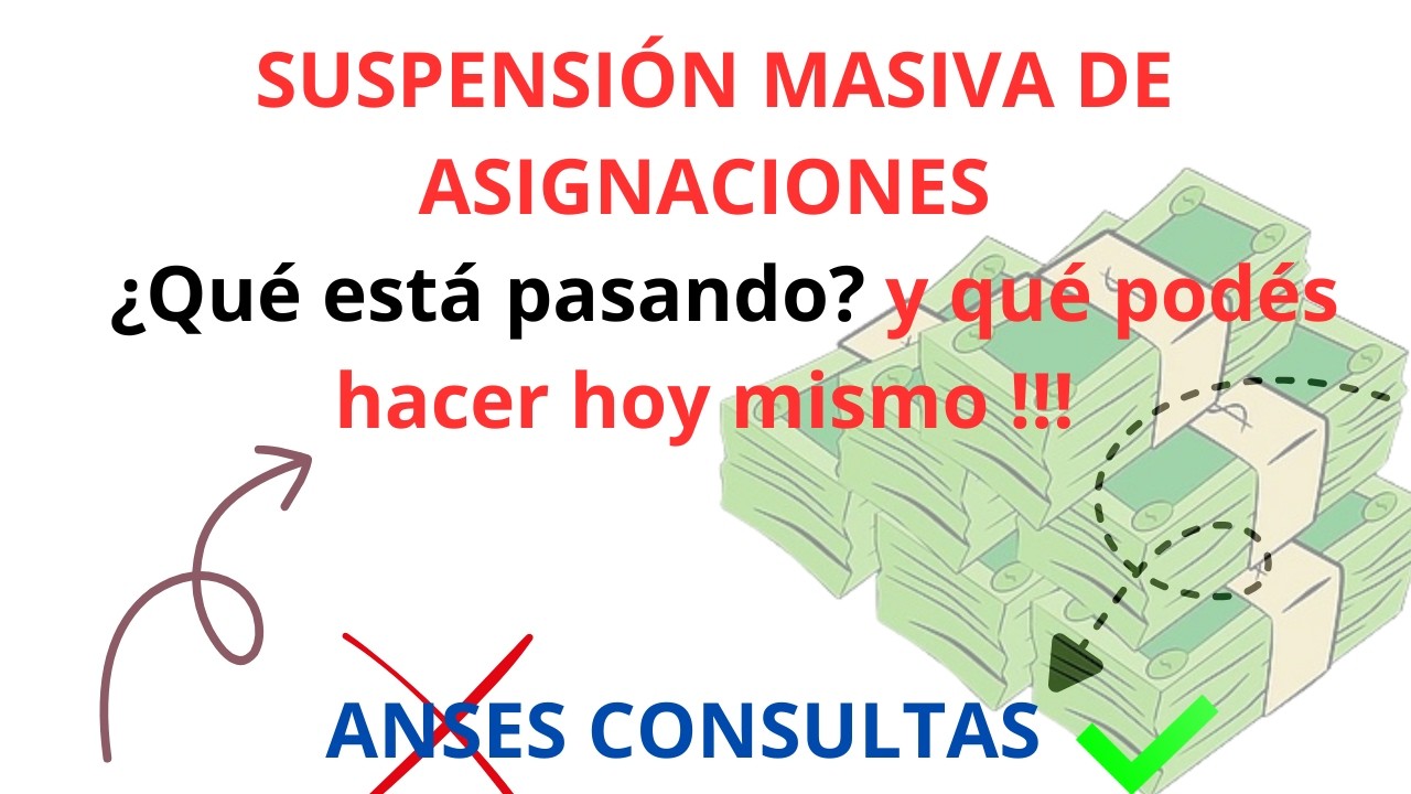 SUSPENSI&Oacute;N MASIVA DE ASIGNACIONES en el ANSES: Qu&eacute; est&aacute; pasando y qu&eacute; podes hacer hoy mismo