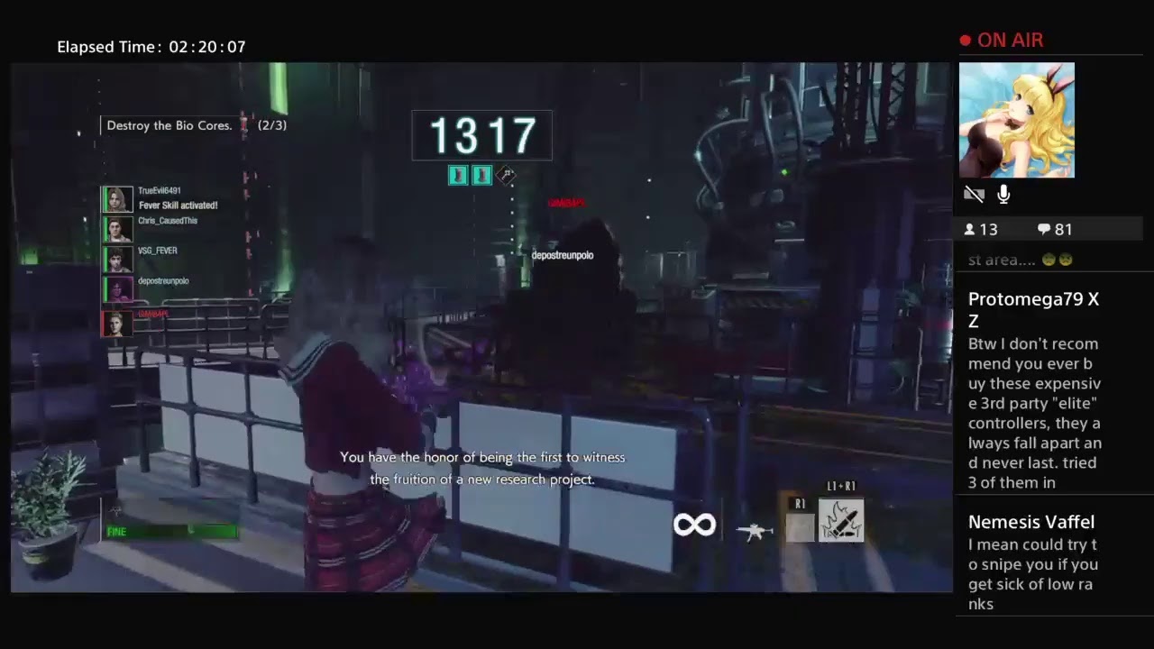 Resident Evil Resistance - High rank Becca in action