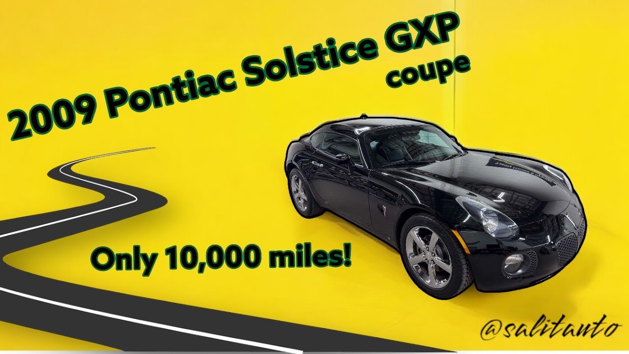 Low Mileage 2009 Pontiac Solstice GXP coupe