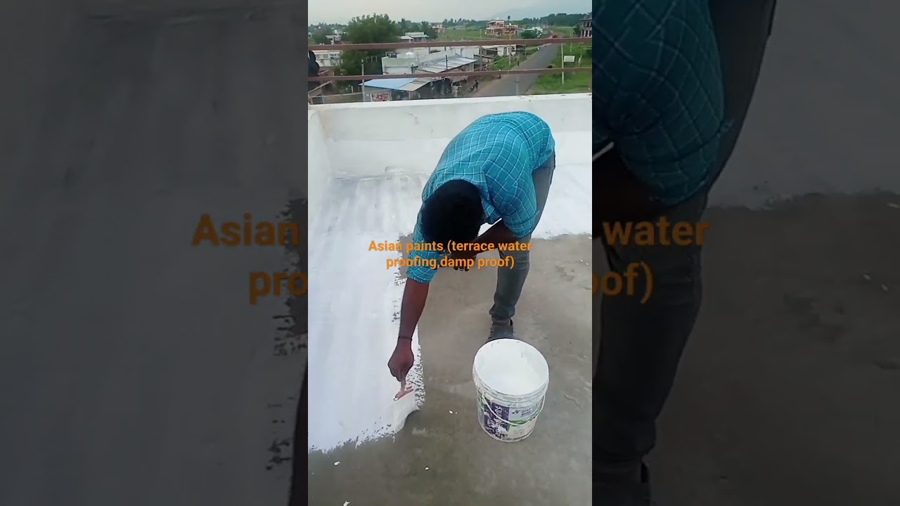 asian paints✌🏻 water proofing work(terrace) product damp proof