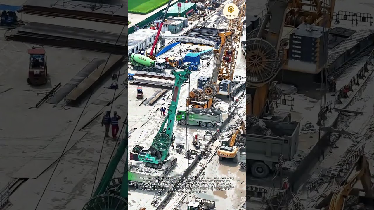Most Satisfying Deep Foundation Excavation with Bauer GB 80 S