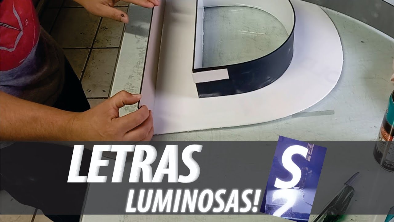 ibs comunicação visual - letras luminosas com borda em acm