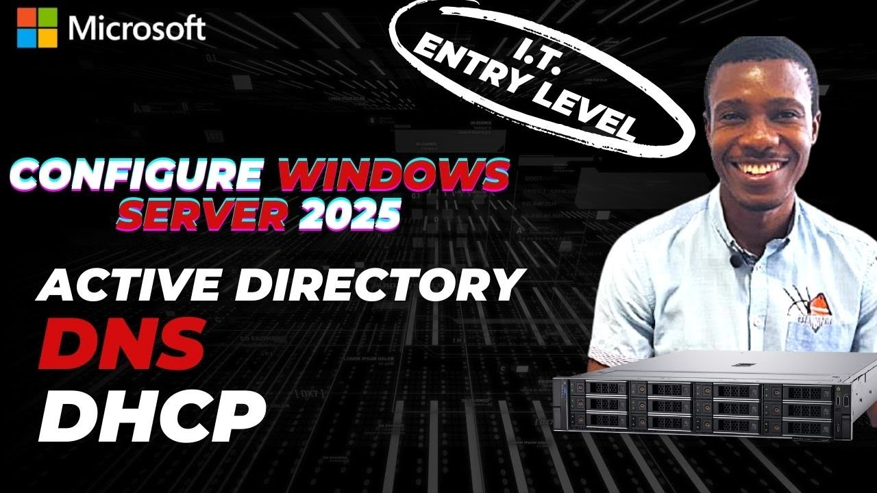 Configure Active Director, DNS and DHCP on Windows Server 2025 (In Just 40 Minutes)