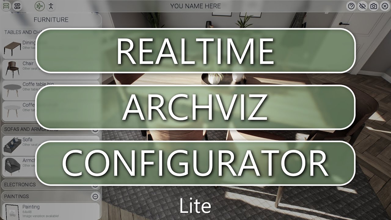 Realtime archviz configurator lite - FREE unreal engine plugin for architectural visualization