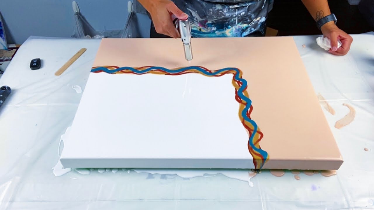 # 255 - NEW Colour Palette with AMAZING results! | Acrylic Pour Painting