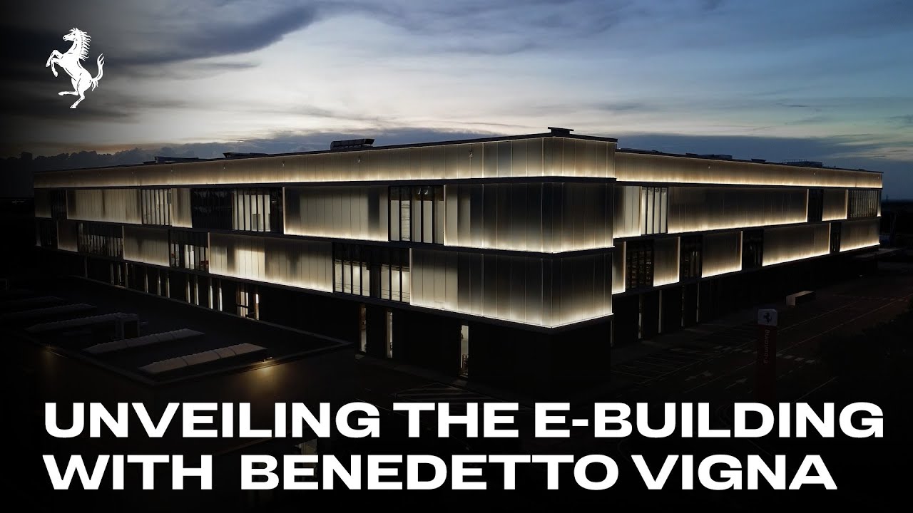 Ferrari CEO unveils futuristic e-building