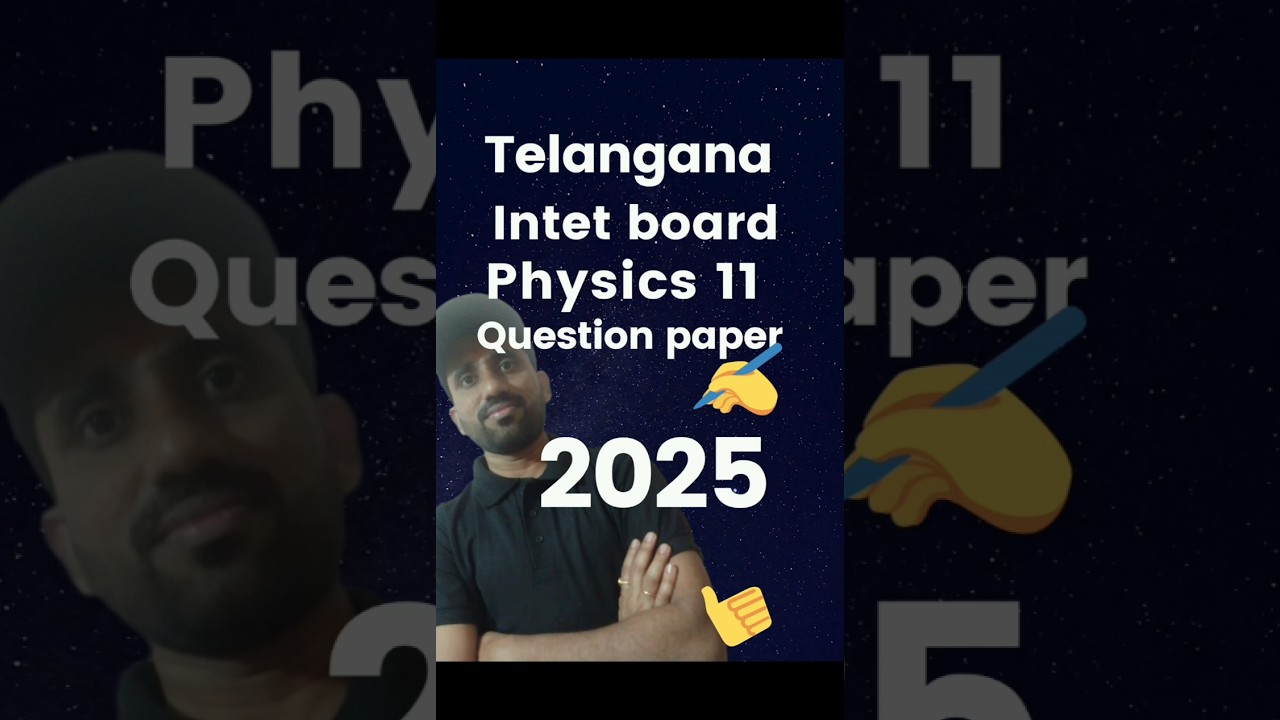 TG board physics question paper 2025