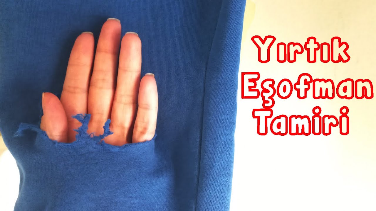 Eskiyen Dizlere Yama Yapımı  (Elde Eşofman Tamiri Nasıl Yapılır)