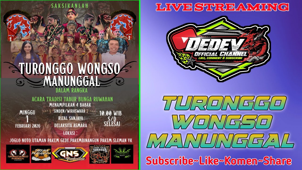 #LIVE🔴 TURONGGO WONGSO MANUNGGAL_JOGLO NOTO UTAMAN,PAKEM GEDE.PAKEM BINANGUN.PAKEM SLEMAN YK