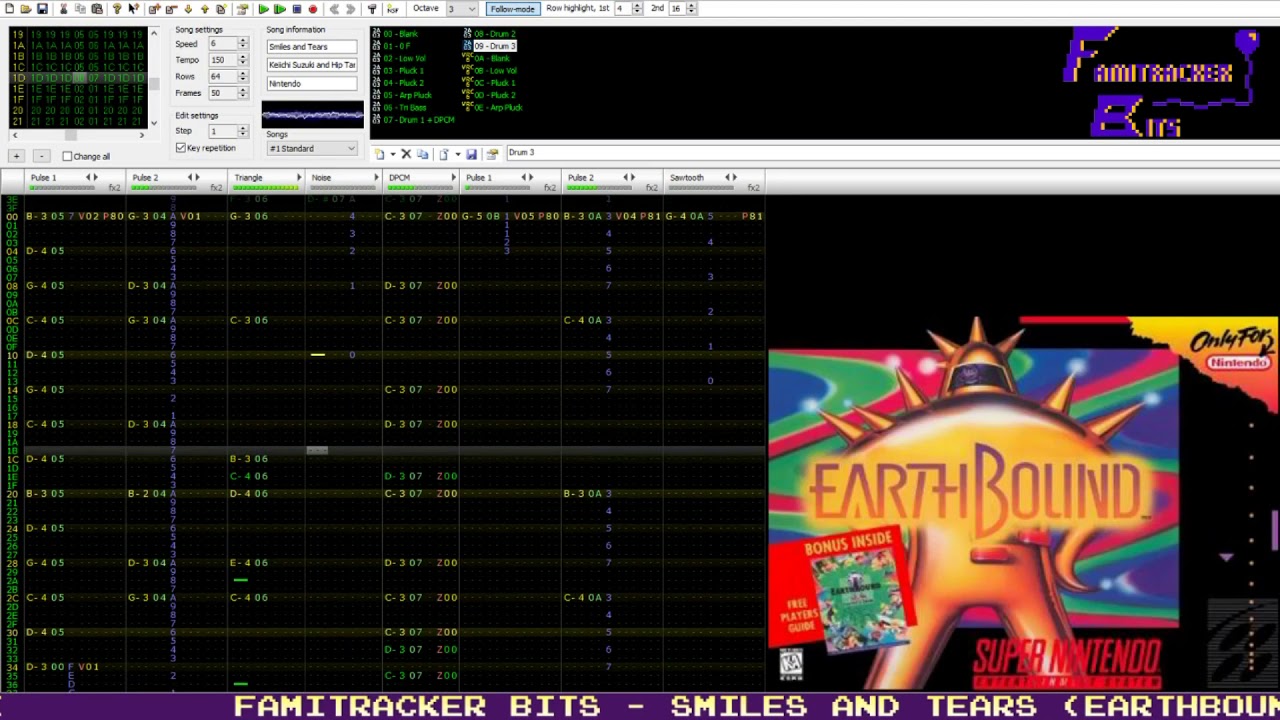 Famitracker Bits - Smiles and Tears (Earthbound) [VRC6]