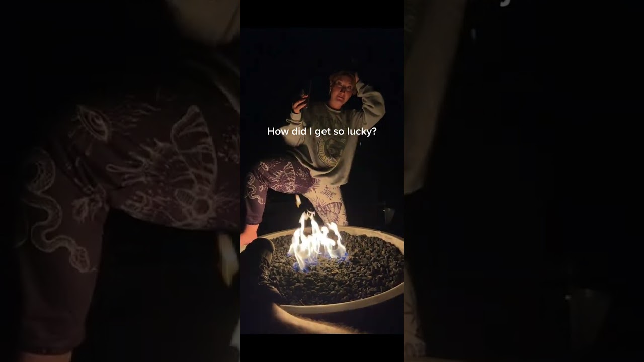 Person farts and burps standing right next to a fire! #shorts