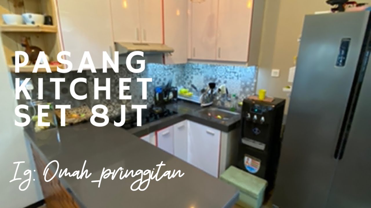 Rincian biaya pasang kitchen set‼️ HPL dan jati belanda|final dapur rumah subsidi