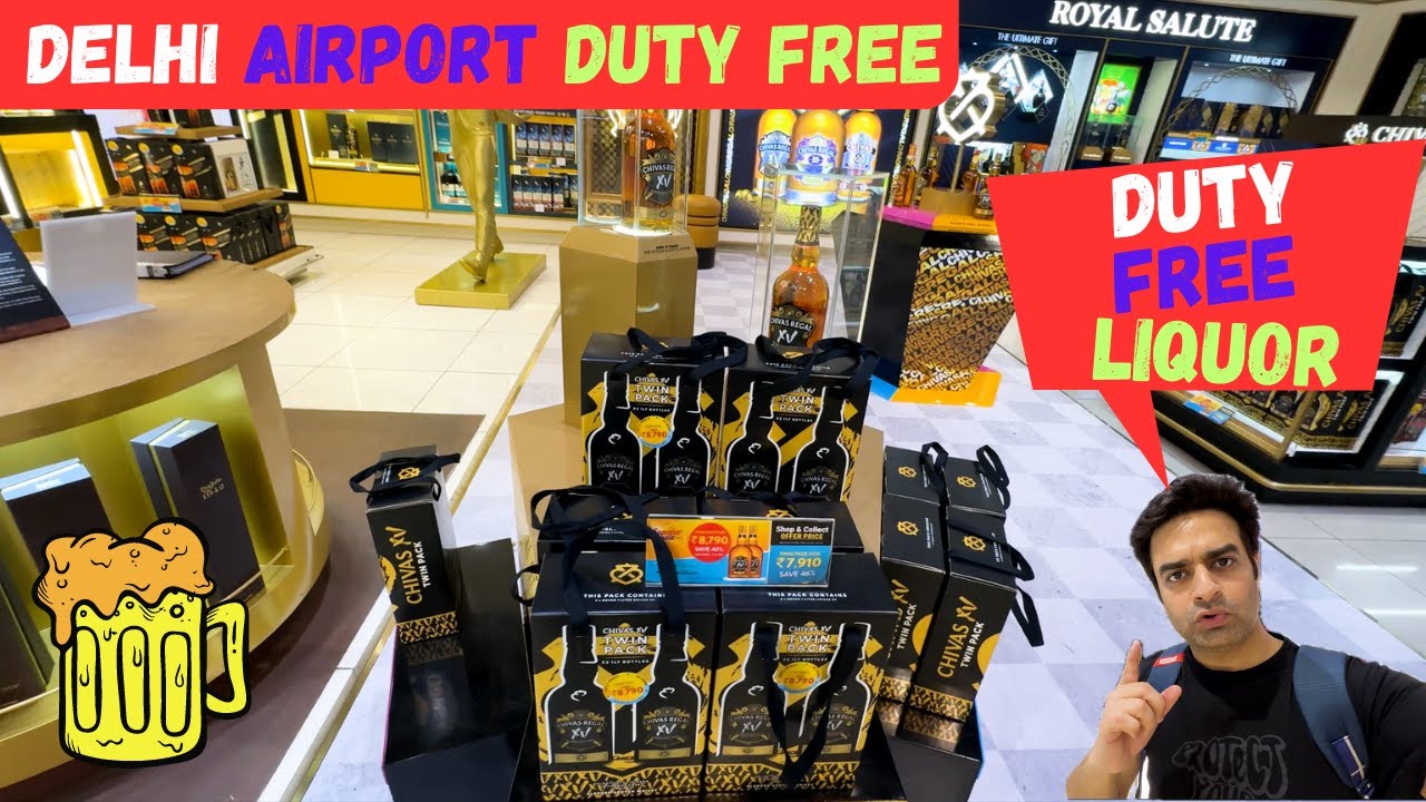 Delhi Airport Duty Free Liquor with Price || Delhi Airport Duty Free items || August 2024