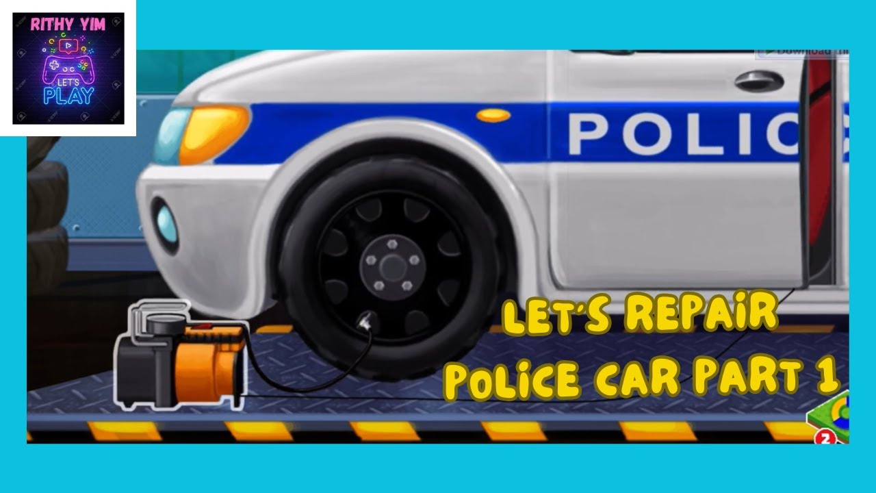 Let's Repair Police Car Part 1 - Car game app 2 | #cargames | #topgames | #repairing | #games