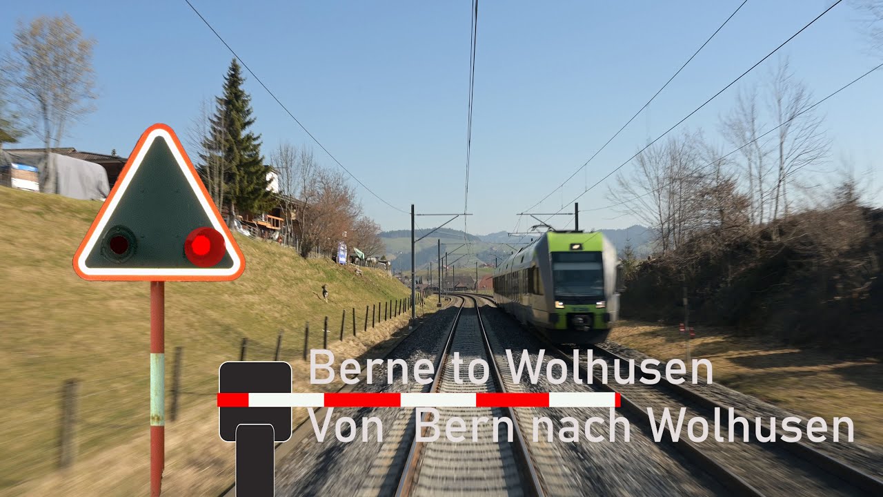 Cab ride Berne to Wolhusen - Führerstandsmitfahrt Bern nach Wolhusen