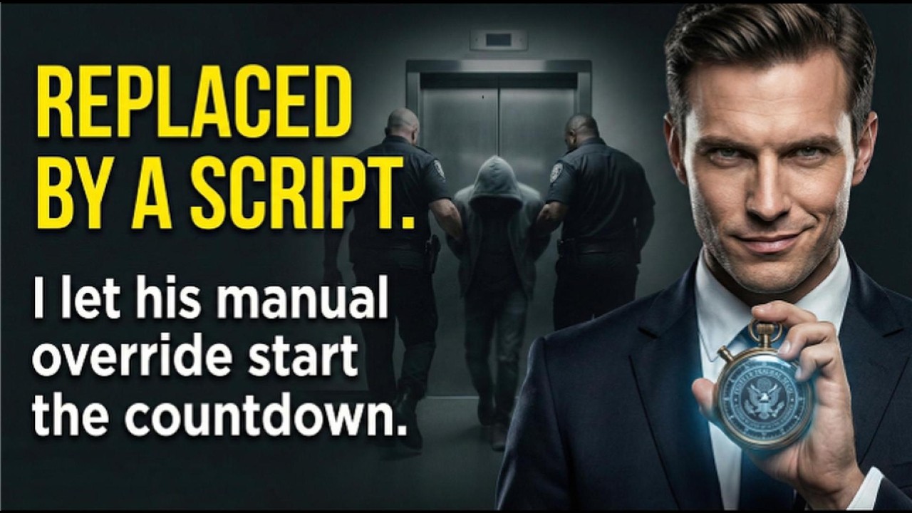I was replaced by a script so I let his manual override start the criminal countdown. 112