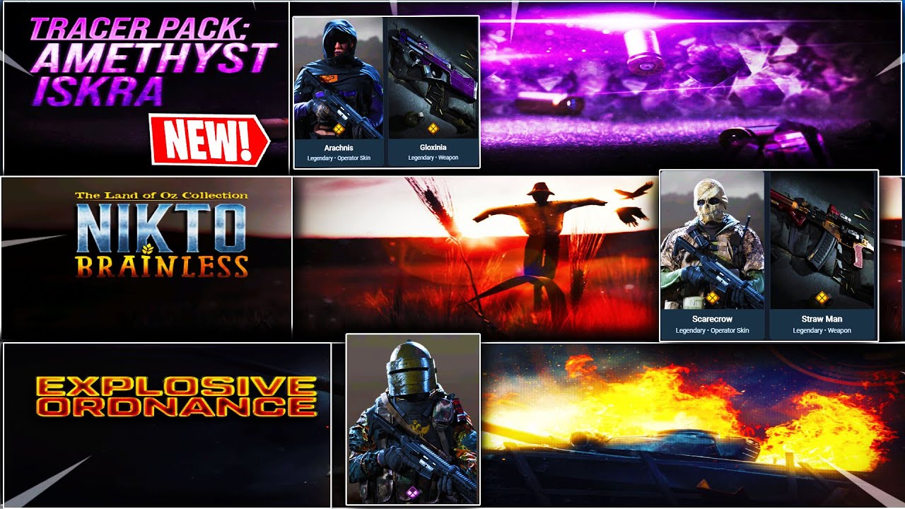 ALL 14 NEW COSMETIC BUNDLE COMING TO MODERN WARFARE! (Iskra Tracer pack, Nikto Brainless)